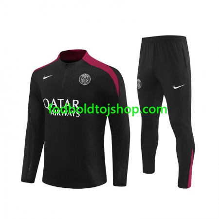 Paris Saint-Germain Sort Sweatshirt Dragt 2024-25